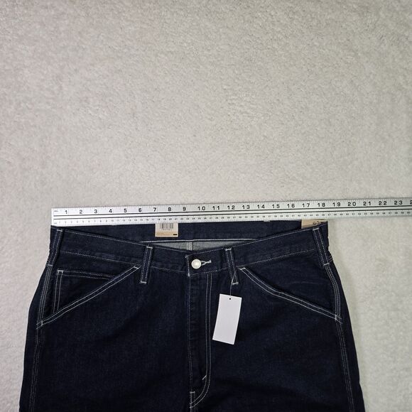 Levi’s 555 Carpenter Relaxed Straight Dark Blue Utility Jeans Denim Mens 36x32 - Picture 7 of 11